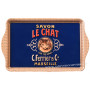 Plateau en métal Savon LE CHAT déco publicité rétro vintage