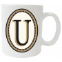 Mug personnalisé initiale Lettre U