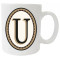 Mug personnalisé initiale Lettre U