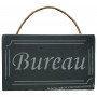 Plaque en bois " BUREAU " fond anthracite