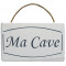 Plaque en bois " MA CAVE " fond blanc