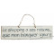 Plaque en bois " Le Shopping a ses raisons que mon banquier ignore " fond blanc