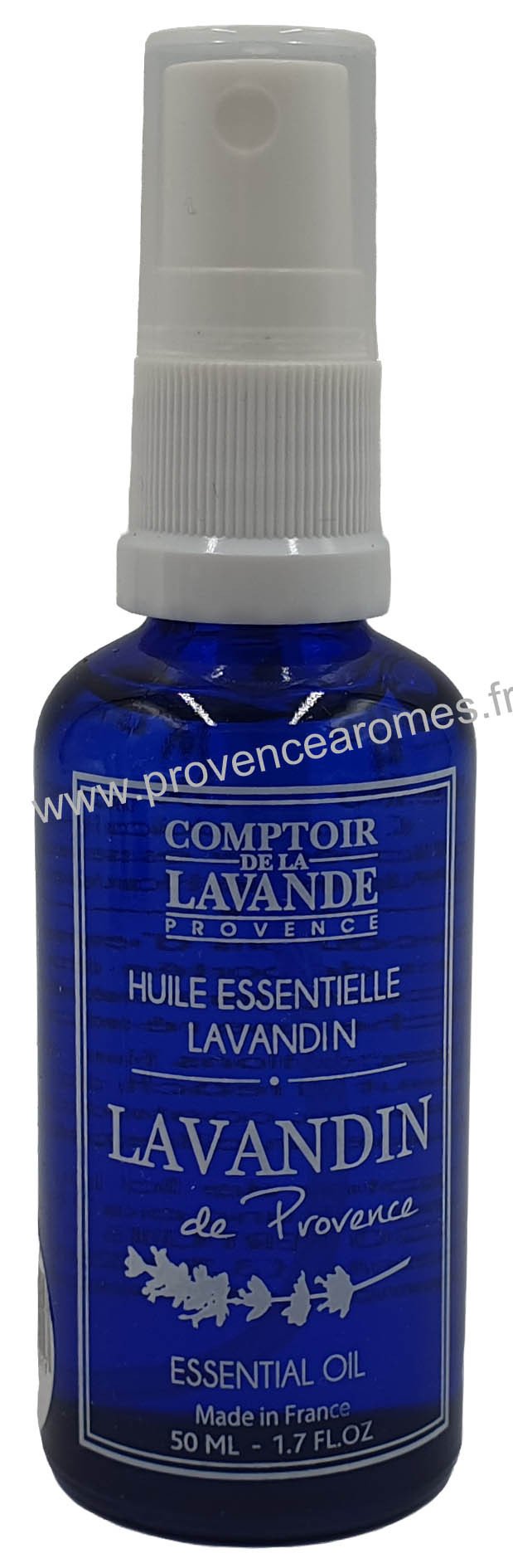 Huile essentielle de lavandin de Provence Flacon Vapo 50 ml Comptoir de la  Lavande - Provence Arômes Tendance sud