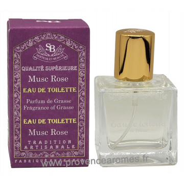 Eau de toilette Musc Rose Un été en Provence Plaisir des Sens 30 ml