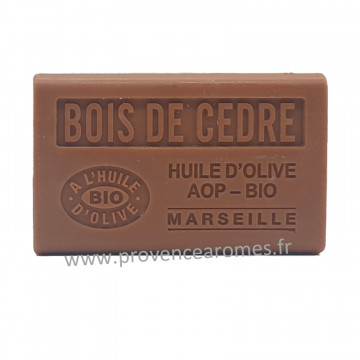 Savon Bois de Cèdre à l'Huile d'Olive Bio AOP de Provence 125g