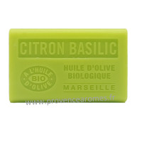 Savon Citron Basilic à l'Huile d'Olive Bio AOP de Provence 125g