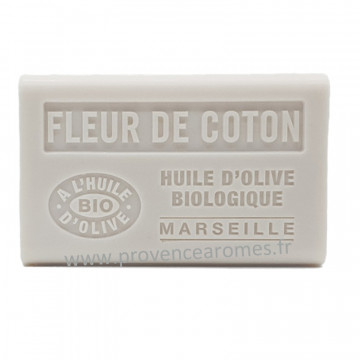 Savon Fleur de Coton à l'Huile d'Olive Bio AOP de Provence 125g