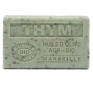 Savon Thym Exfoliant à l’Huile d’Olive Bio AOP de Provence 125g