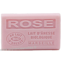 Savon Rose au lait d’ânesse bio 60g