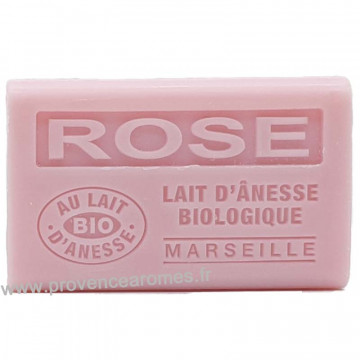 Savon Rose au lait d’ânesse bio 60g