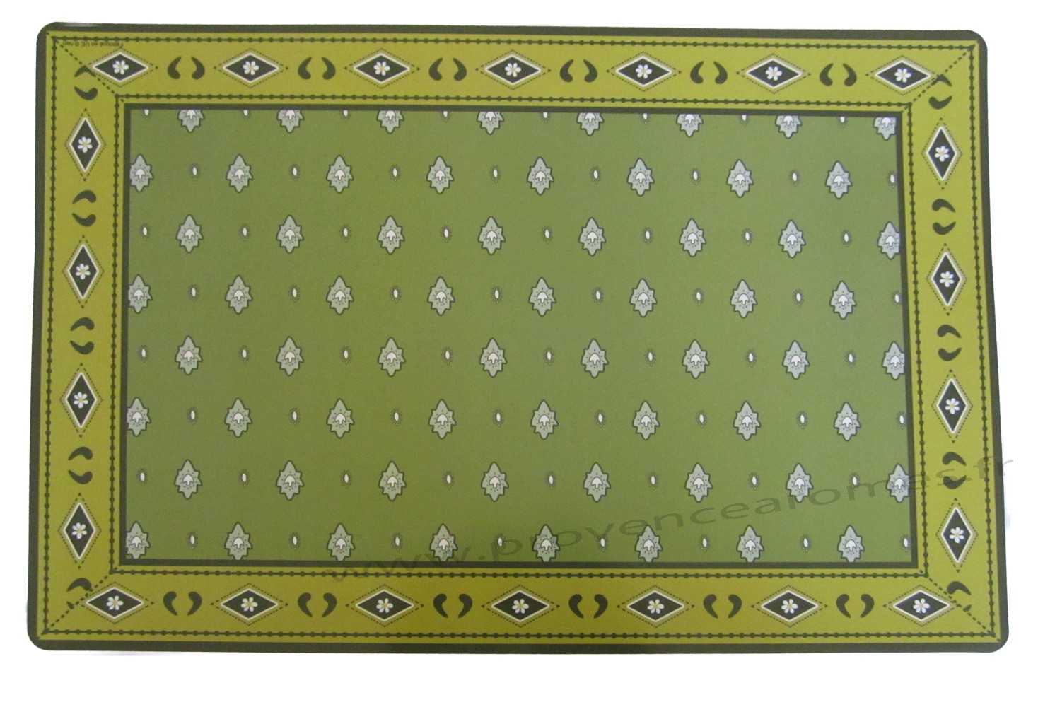 set de table pvc style tissus provencale authentique mouche vert olive provence aromes tendance sud