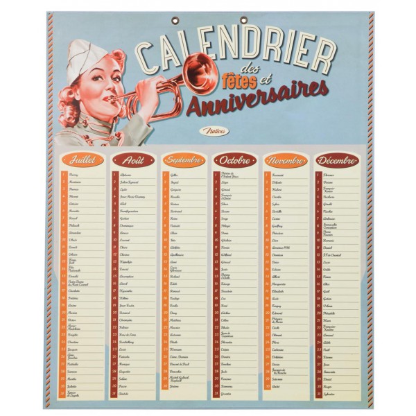 Calendrier D Anniversaires Gateau Natives Deco Retro Vintage Humoristique Provence Aromes Tendance Sud