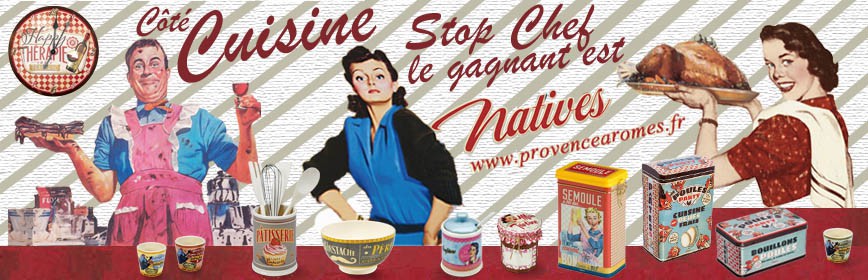 Boîte à bonbons métal  Bonbons gourmands  Natives - Provence