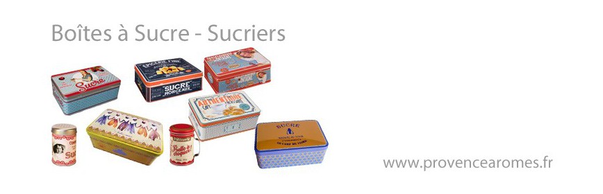 Boîtes à sucre - Sucriers - Provence Arômes Tendance sud