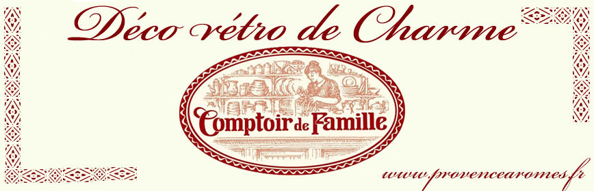 Bouteille de lait AU BON LAIT Comptoir de Famille déco rétro de charme -  Provence Arômes Tendance sud